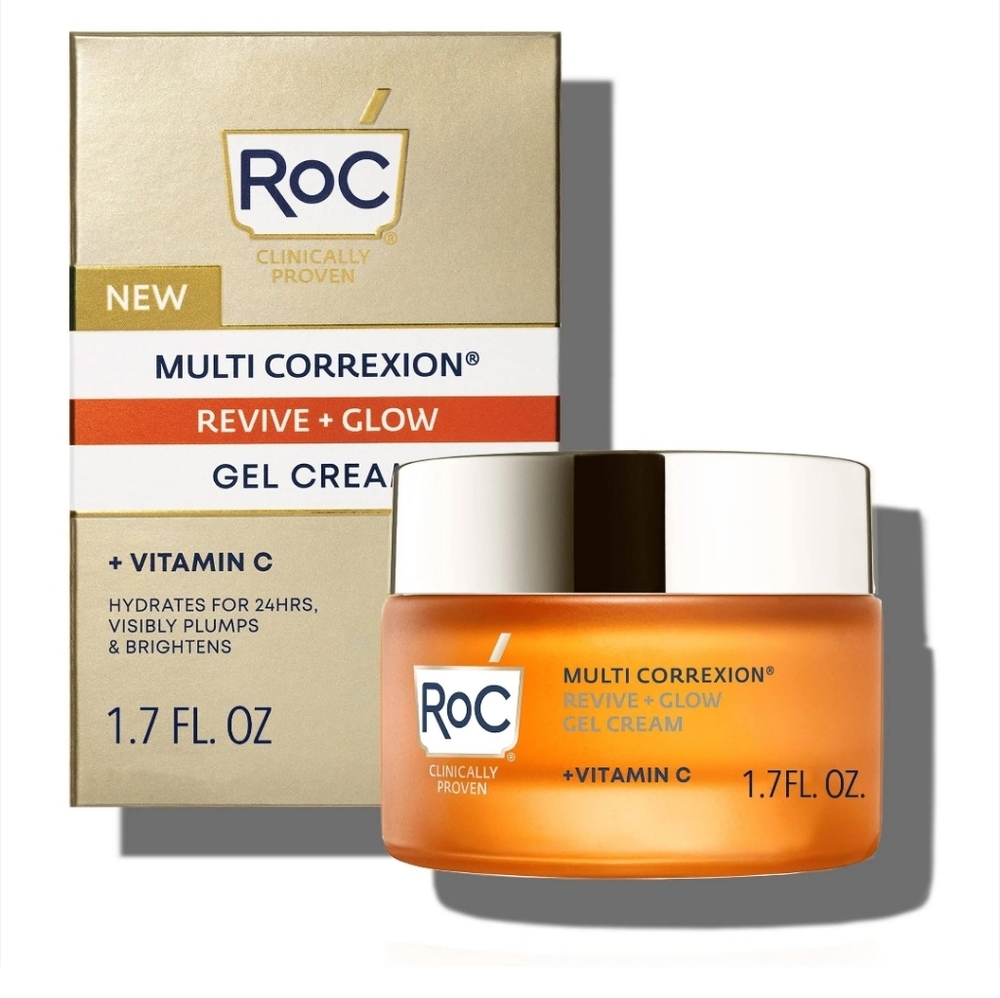 RoC Multi Correxion Revive + Glow Gel Vitamin C Cream 1.7 oz NIB
